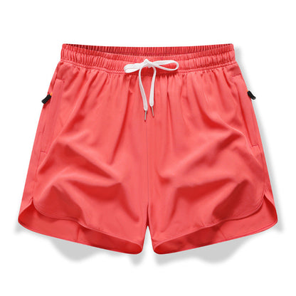 🩳 ✨ Åndbare sportshorts – hurtigtørrende, lommer med lynlås og elastisk talje til træning
