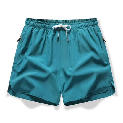 🩳 ✨ Åndbare sportshorts – hurtigtørrende, lommer med lynlås og elastisk talje til træning