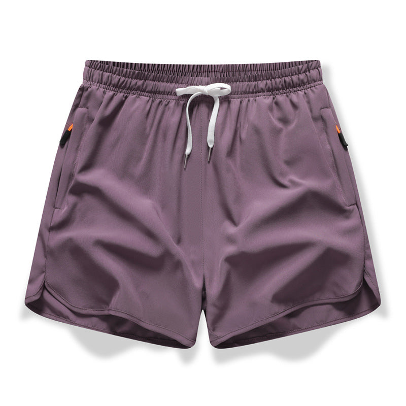 🩳 ✨ Åndbare sportshorts – hurtigtørrende, lommer med lynlås og elastisk talje til træning