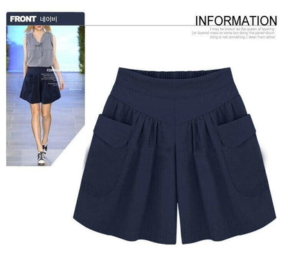 Strand Lediga Shorts Med Elastiskt Midjeband