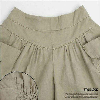 Strand Lediga Shorts Med Elastiskt Midjeband