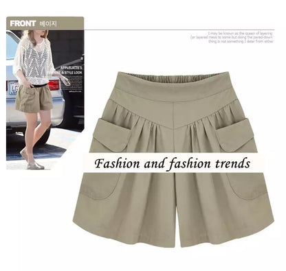 Strand Lediga Shorts Med Elastiskt Midjeband