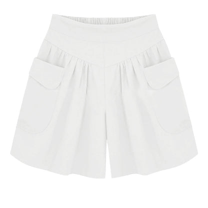 Strand Lediga Shorts Med Elastiskt Midjeband