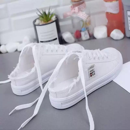 👖 Dame Denim Mule Sneakers – Slip-on design, komfortabel sål og perfekte til et afslappet, trendy sommerlook ☀️