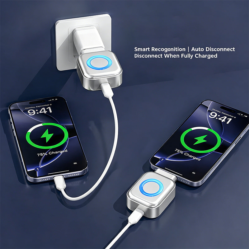 ⚡140W superhurtig oplader med AI automatisk nedlukning - USB-C PD3.1 - Intelligent batteribeskyttelse - Universal til iPhone, MacBook og tablet