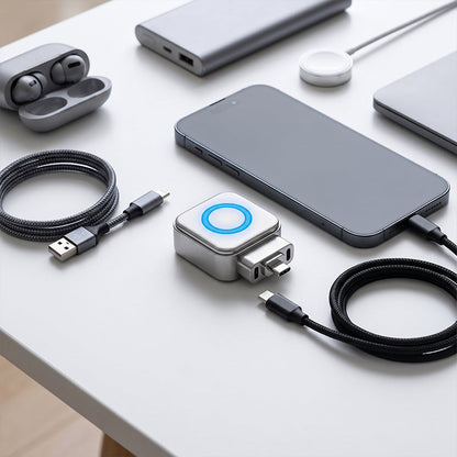 ⚡140W superhurtig oplader med AI automatisk nedlukning - USB-C PD3.1 - Intelligent batteribeskyttelse - Universal til iPhone, MacBook og tablet