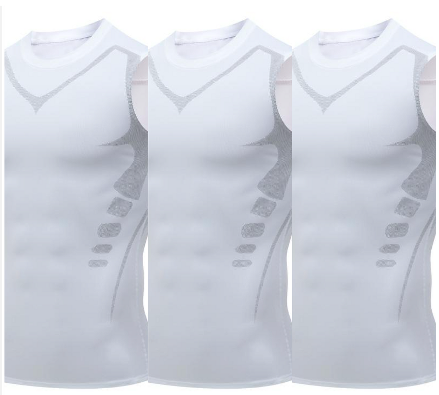🔥 50% RABAT NU! 💪 Ionisk formende vest – Kompression og kølende – Kropsformende og ærmeløs – Usynlig under tøjet 🕶️