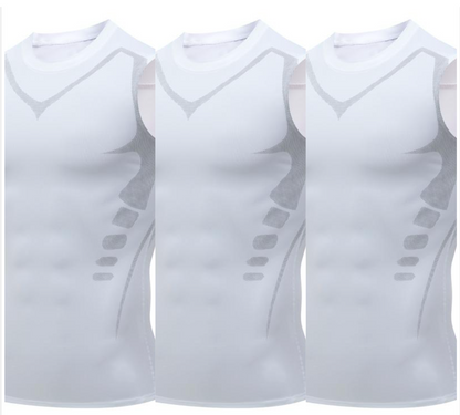 🔥 50% RABAT NU! 💪 Ionisk formende vest – Kompression og kølende – Kropsformende og ærmeløs – Usynlig under tøjet 🕶️