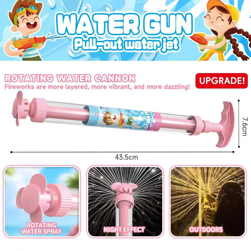 🌈 LED-vandpistol med strålende regnbue | Sommermorskab, der sprudler som ved et trylleslag!