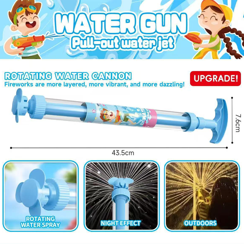 🌈 LED-vandpistol med strålende regnbue | Sommermorskab, der sprudler som ved et trylleslag!