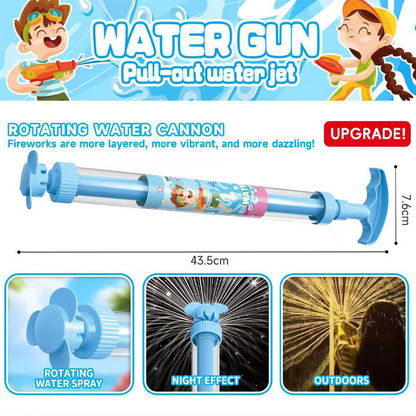 🌈 LED-vandpistol med strålende regnbue | Sommermorskab, der sprudler som ved et trylleslag!