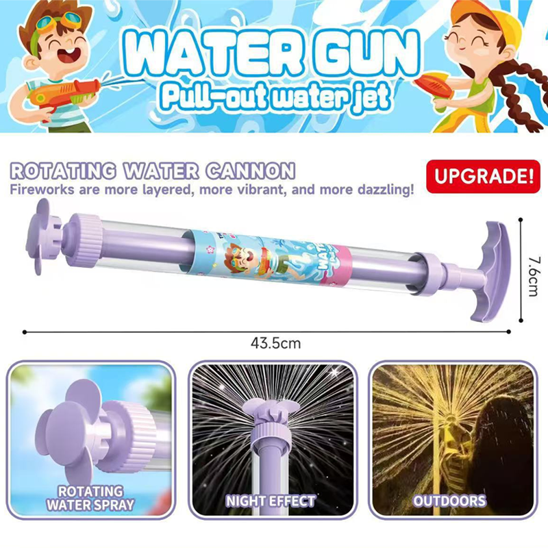 🌈 LED-vandpistol med strålende regnbue | Sommermorskab, der sprudler som ved et trylleslag!