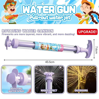 🌈 LED-vandpistol med strålende regnbue | Sommermorskab, der sprudler som ved et trylleslag!