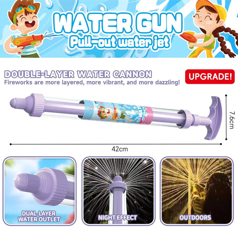 🌈 LED-vandpistol med strålende regnbue | Sommermorskab, der sprudler som ved et trylleslag!