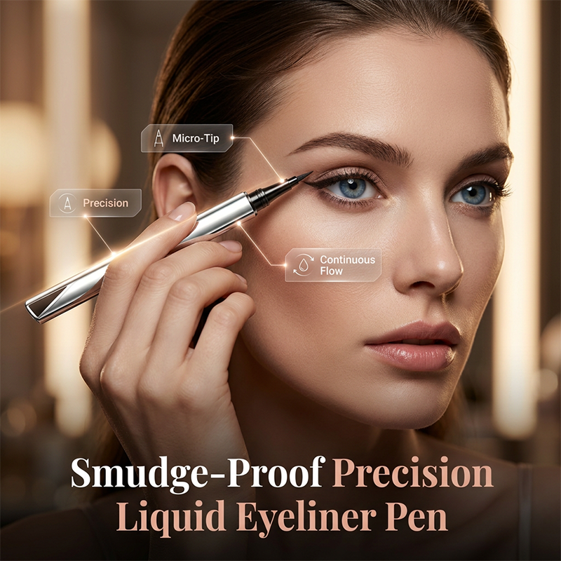 24-timers smudsfast flydende eyeliner-pen med præcis spids💄