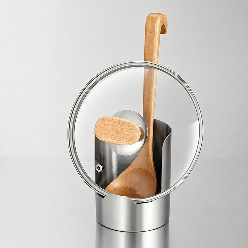 🍳 Multifunktionel køkkenredskabsopbevaring | Robust rustfrit stål for robusthed · Pladsbesparende vertikalt design · Nem at rengøre og oliebestandi
