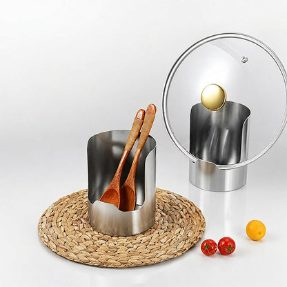 🍳 Multifunktionel køkkenredskabsopbevaring | Robust rustfrit stål for robusthed · Pladsbesparende vertikalt design · Nem at rengøre og oliebestandi