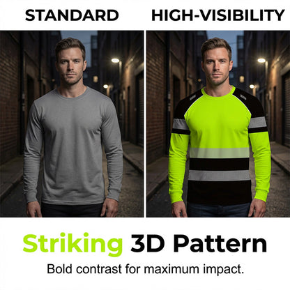 👕✨Herresportstop – 3D høj synlighed, åndbar