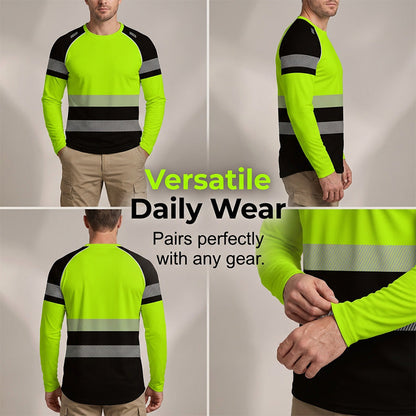 👕✨Herresportstop – 3D høj synlighed, åndbar