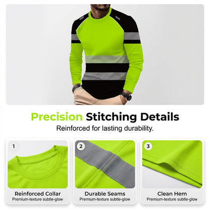 👕✨Herresportstop – 3D høj synlighed, åndbar