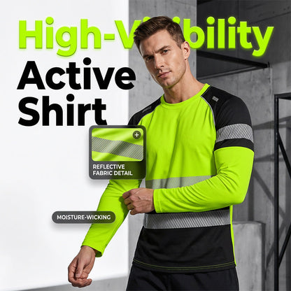 👕✨Herresportstop – 3D høj synlighed, åndbar
