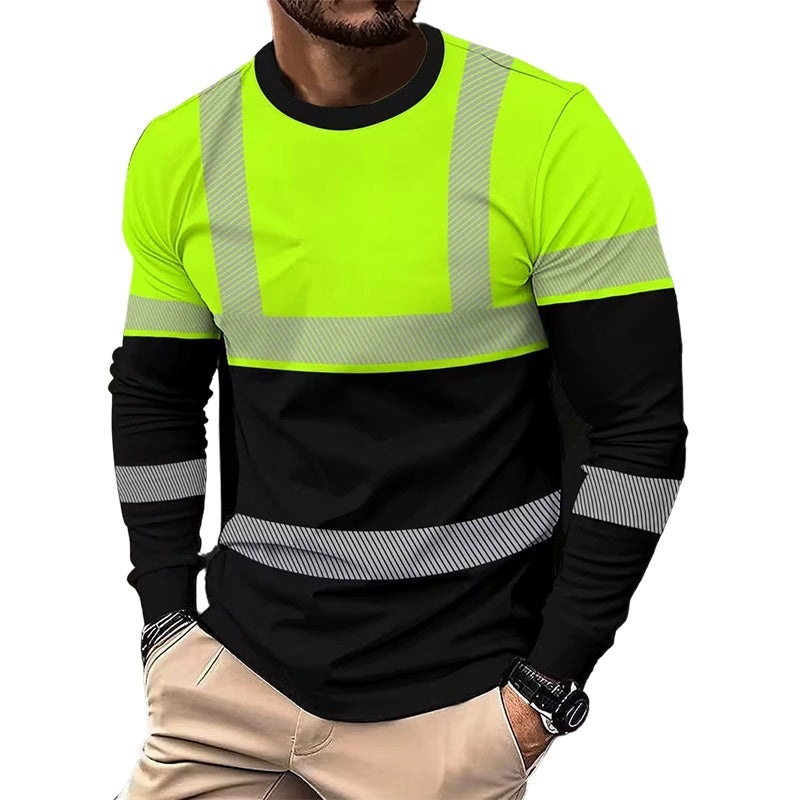 👕✨Herresportstop – 3D høj synlighed, åndbar