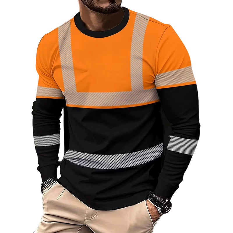 👕✨Herresportstop – 3D høj synlighed, åndbar