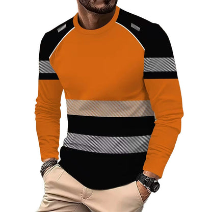 👕✨Herresportstop – 3D høj synlighed, åndbar