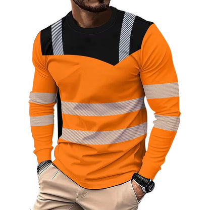 👕✨Herresportstop – 3D høj synlighed, åndbar
