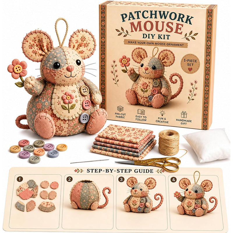 🐭🧵Håndlavet vintage museplys sysæt