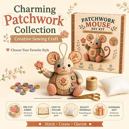 🐭🧵Håndlavet vintage museplys sysæt