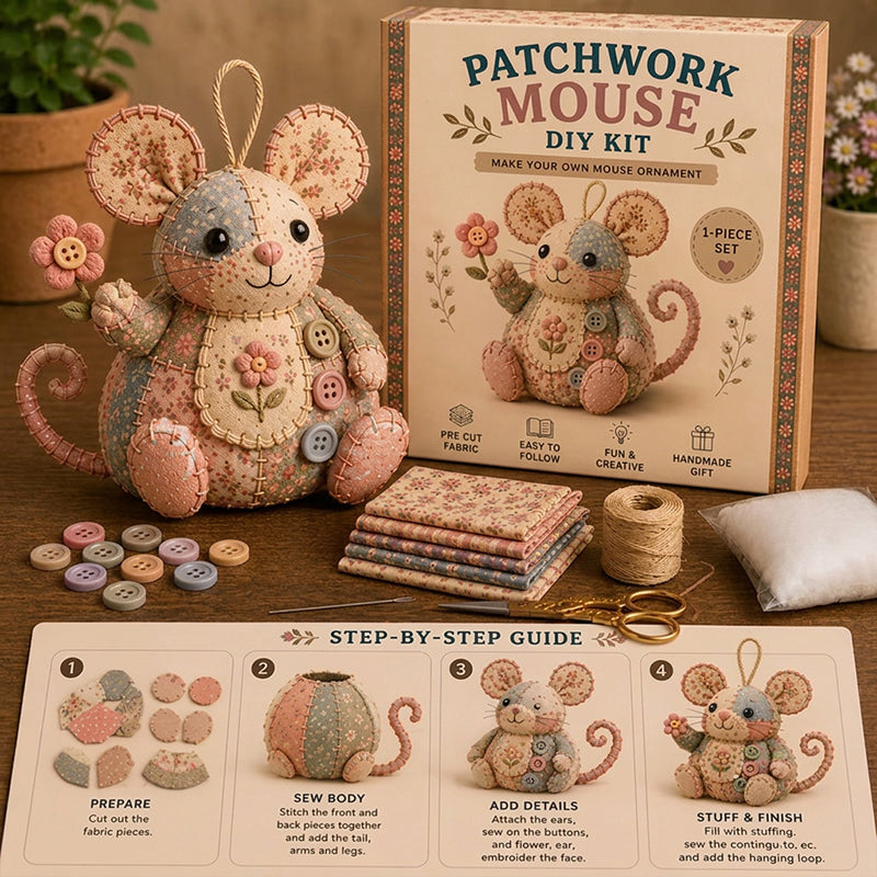 🐭🧵Håndlavet vintage museplys sysæt