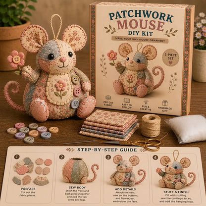 🐭🧵Håndlavet vintage museplys sysæt