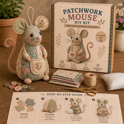 🐭🧵Håndlavet vintage museplys sysæt