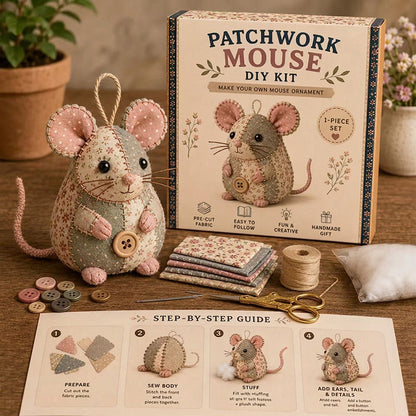 🐭🧵Håndlavet vintage museplys sysæt