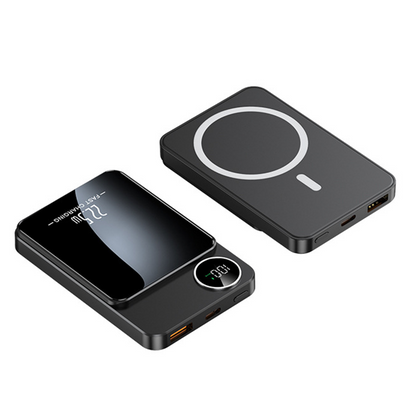 🔋✨Professionel magnetisk oplader til rejsende og professionelle 🧲| 22,5 W via kabel og 15 W trådløs | 10.000 mAh | Hurtig levering