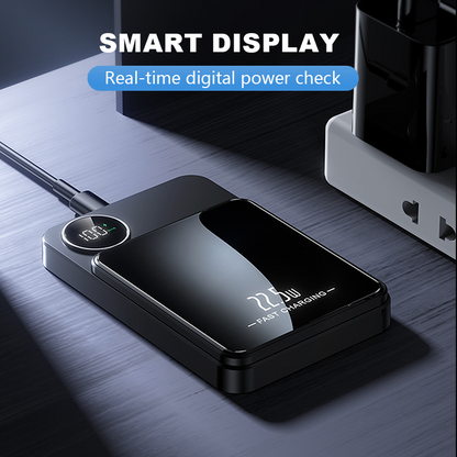 🔋✨Professionel magnetisk oplader til rejsende og professionelle 🧲| 22,5 W via kabel og 15 W trådløs | 10.000 mAh | Hurtig levering