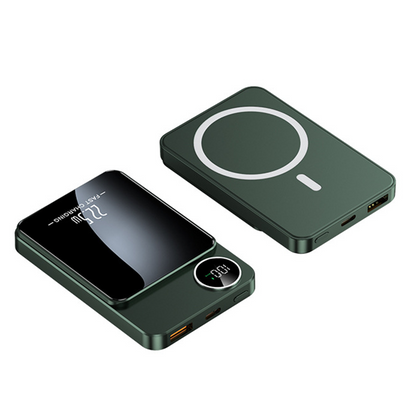 🔋✨Professionel magnetisk oplader til rejsende og professionelle 🧲| 22,5 W via kabel og 15 W trådløs | 10.000 mAh | Hurtig levering
