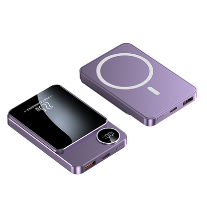 🔋✨Professionel magnetisk oplader til rejsende og professionelle 🧲| 22,5 W via kabel og 15 W trådløs | 10.000 mAh | Hurtig levering