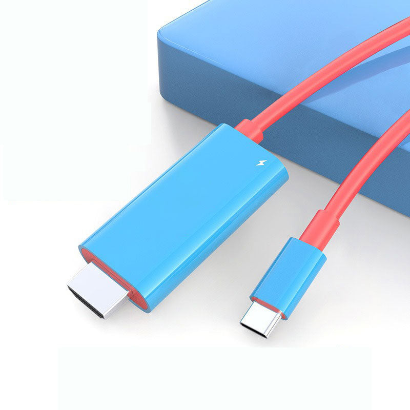 🔥GODT TILBUD🔥 USB-C til HDMI-adapterkabel – Switch, mobil og tablet → TV med ét kabel! 📱💻