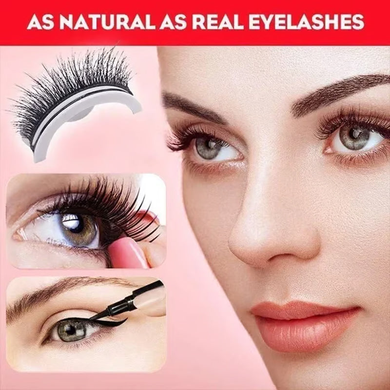 🥳2026 HOT UDSALG🥳💞50K+ SOLGT!👁️✨Genanvendelige selvklæbende løsøjenvipper – Ingen lim nødvendig, bare pres & gå. Naturlig krølle, genanvendelige & nemme at fjerne. En skønhedsgame-changer! 💕🌸