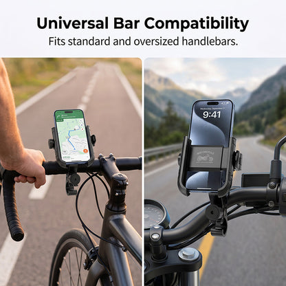 🎉 Udsalg i 2026 — Over 42.000 solgt! 🚴‍♂️ Hurtigudløsende cykelholder til telefon – SecureLock og stødsikker polstring