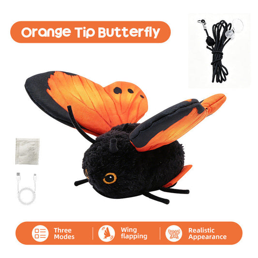 🦋🐱Smart Sensing Flapping Butterfly Legetøj🐈Bevægelsesaktiveret, realistisk flyvning, interaktiv sjov – holder din kat engageret i timevis.🔥