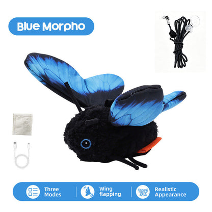 🦋🐱Smart Sensing Flapping Butterfly Legetøj🐈Bevægelsesaktiveret, realistisk flyvning, interaktiv sjov – holder din kat engageret i timevis.🔥