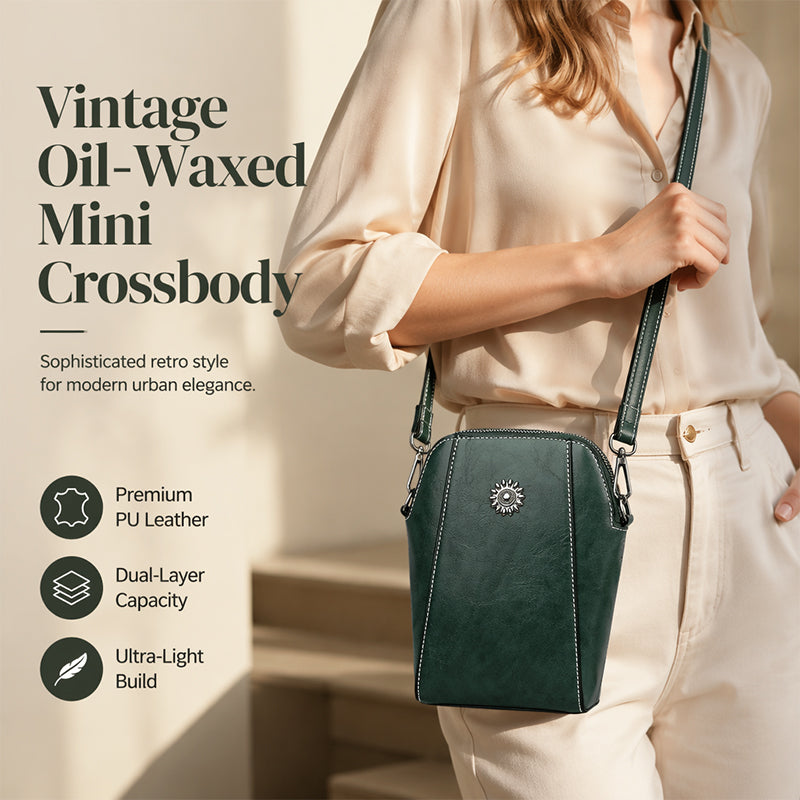 Dame PU-læder crossbody-telefontask