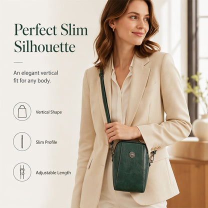 Dame PU-læder crossbody-telefontask