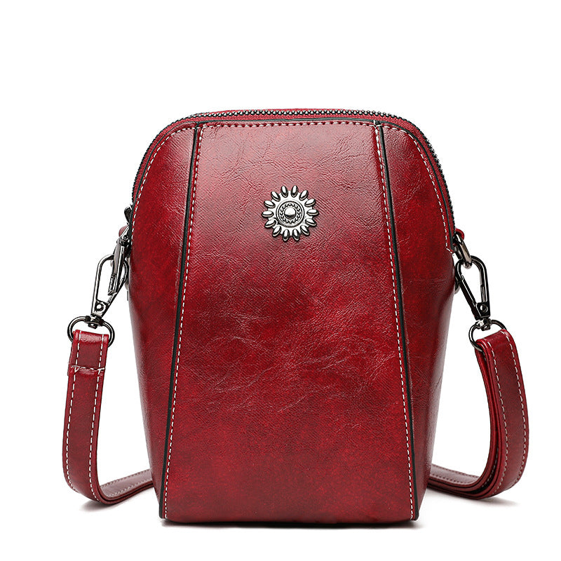 Dame PU-læder crossbody-telefontask