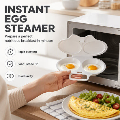🍳🥚 Smart mikroovnsægpocher med låg – perfekte pocherede æg på få minutter✨
