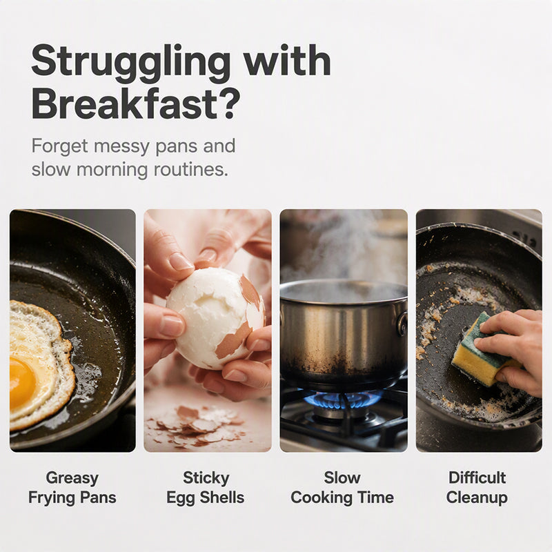 🍳🥚 Smart mikroovnsægpocher med låg – perfekte pocherede æg på få minutter✨