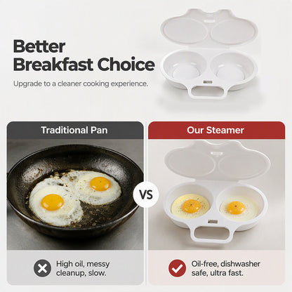 🍳🥚 Smart mikroovnsægpocher med låg – perfekte pocherede æg på få minutter✨